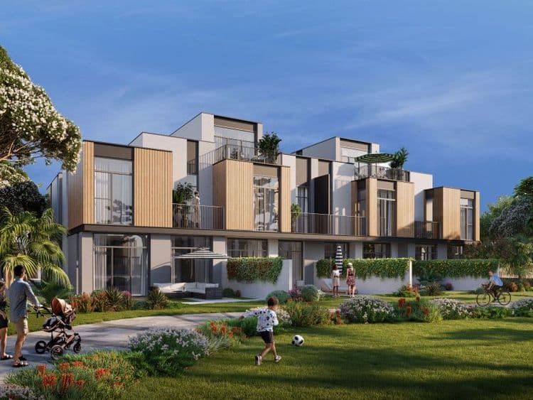 Residential communities and landscape in Dubailand Dubai
